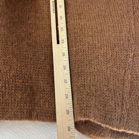 Vintage Magnolia Women’s Medium Chocolate Brown Mohair Leather Bomber Jacket Fal - Picture 10 of 15